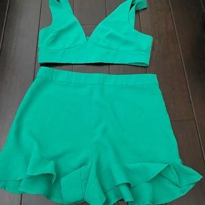 Emerald green set